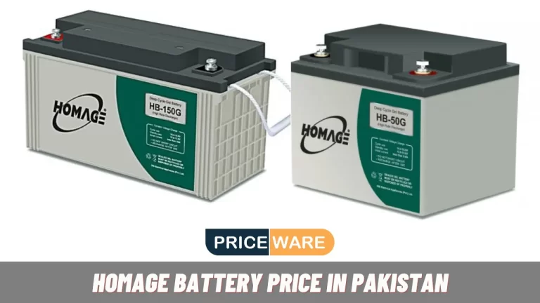 Homage Battery Price in Pakistan 2024 | Rate List (Updated)