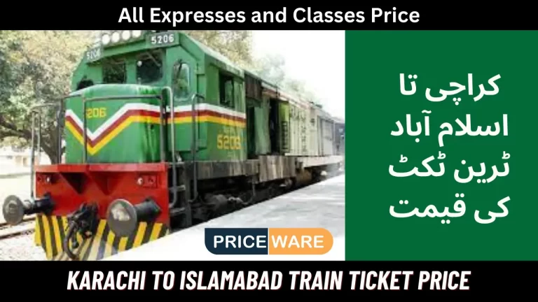 Karachi to Islamabad Train Ticket Price Today 2024