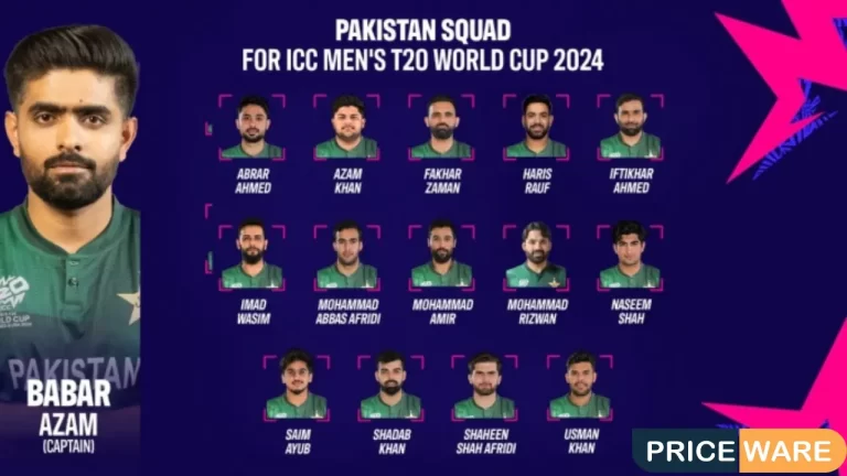 Pakistan T20 World Cup Squad 2024 | Official Announcement