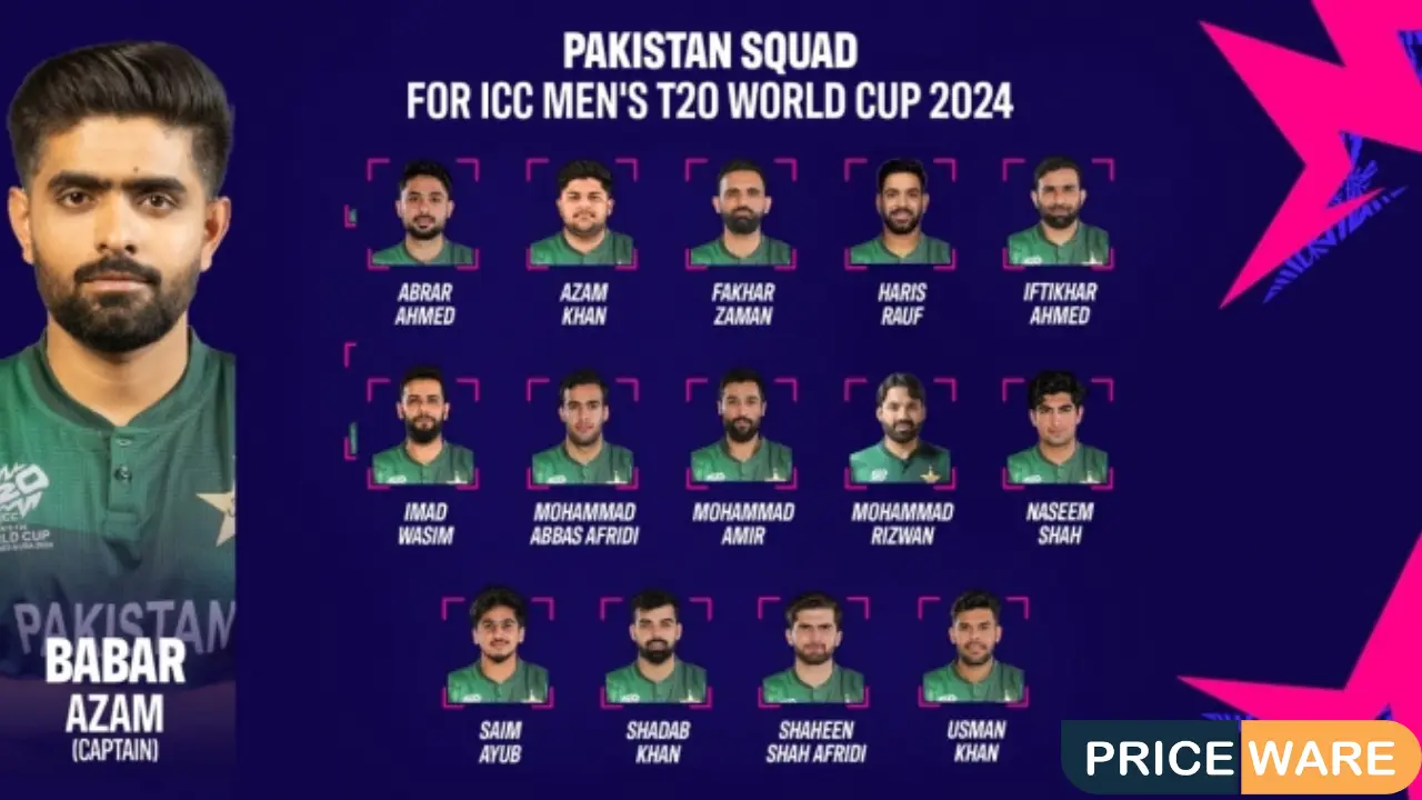 Pakistan T20 Squad For Australia 2024 Captain Charyl Coraline